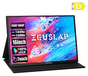 16" Zeuslap P16KT / Tragbarer Monitor / IPS / 2560 × 1600 / 144 Hz / Touchscreen / USB-C + Mini-HDMI