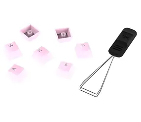 HyperX PBT-Tastenkappen-Komplettset, pink / Ersatz-Tastenkappen / PBT / US-Layout