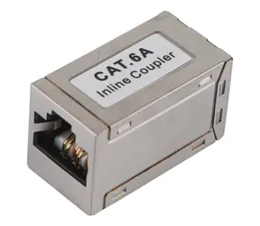 Cat6a 10-Gbit-RJ45-Stecker, silberfarben / Stecker / RJ45-RJ45 / 500 MHz / Equip