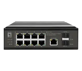 LevelOne IGP-1091 / Industrie-Switch / 8x 2,5G PoE+ / 2x 10G SFP+ / 480W PoE / Managed L3 / DIN