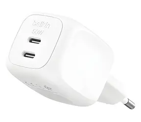 Belkin BOOST CHARGE weiß / Ladegerät / 2x USB-C / 50W / PD / PPS