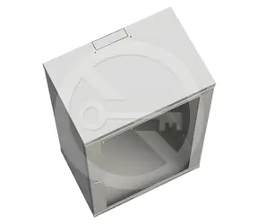 Solarix SENSA-12U-64-11-G / Wandschrank / 12 HE / 400 mm / Tür aus Metallblech / RAL 7035