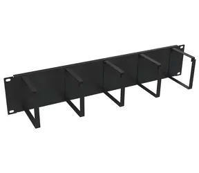 Solarix VP-05-2-00-B schwarz / Montagepanel / 19" / 2U / Stahl