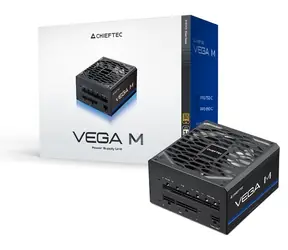 Chieftec Vega M PPG-850-C schwarz / ATX-Netzteil / 850 W / 80 PLUS Gold / Aktive PFC / Vollmodular / 135 mm