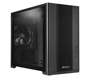 Chieftec BX-10B-OP schwarz / PC-Gehäuse / Tower / mATX, Mini-ITX / Ohne Netzteil / USB-C / 2 Jahre Garantie
