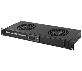 Xtendlan / Lüftungseinheit / 1 HE / 2x Lüfter + Thermostat / Tiefe 200 mm