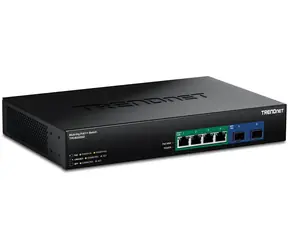 Trendnet Switch 6- Port 2.5G PoE++ / Switch / 6x 2,5 Gbit/s PoE++ / 1x 10G SFP+ / 240 W / GaN / Unmanaged