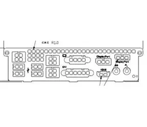 SuperMicro I/O-Blende für X13SAZ-F / I/O-Blende / Für Gehäuse SC512F/SC514/SC515/SC813/SC113/SC815