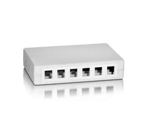 Equip 12- Port weiß / Unterputzsteckdose / Keystone / 12 Ports / ungeschirmt