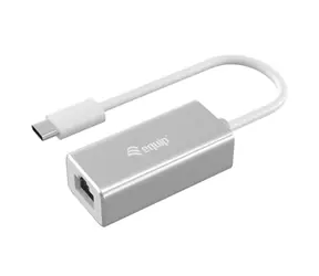Silberne Equip / Adapter / USB-C - RJ45 / Gigabit-Ethernet / 0,15 m
