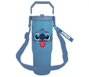 PYRAMID Lilo & Stitch Reisebecher / mit Tragegurt / Stitch-Motiv