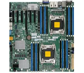 SuperMicro X10DRH-iLN4 / Motherboard / 2x LGA2011-3 / iC612 / 16x DDR4 ECC / 10x SATA3 / PCI-E 3.0 / 4X LAN / IPMI