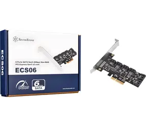 Silverstone SST-ECS06 / SATA-Controller / PCIe 3.0 x2 / 6x SATA 6Gb/s / ASMedia ASM1166