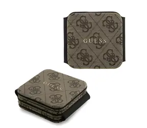 Guess PU 4G MagSafe braun / Kabelloses Ladegerät 3-in-1 / MagSafe