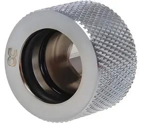Alphacool HT G1/4 auf 16 mm AD Silber / Schraubanschluss / HardTube / gerade