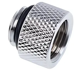 Alphacool Eiszapfen 10mm G1/4 AG-IG chrom / Adapter / Wasserkühlung / Messing / Gerade