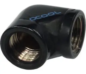 Alphacool HF schwarz / Adapter / G1/4 Innengewinde / 90° Winkel