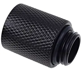 Alphacool Eiszapfen 20 mm G1/4 schwarz / Verlängerungsanschluss / Wasserkühlung / Messing / Gerade