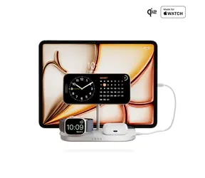 ZENS 4-in-1 kabelloses Ladegerät 60W / Kabelloses Ladegerät / 4X Geräte gleichzeitig anschließbar / USB-C-Ausgang
