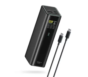 Cuktech PB200U schwarz / Powerbank / 210 W / 20000 mAh / 2x USB-C + USB-A / TFT-Display