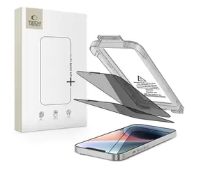 Tech-Protect Quick Set Spy+ für Apple iPhone 13/13 Pro/14/16e/17e / Schutzglas / Blickschutzfilter / 2 Stück