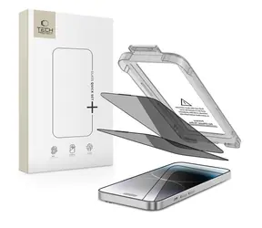 Tech-Protect Quick Set Spy+ / Schutzglas / Sichtschutz / Apple iPhone 14 Pro / 2 Stück