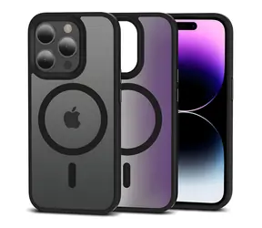 Tech-Protect MagMat Schutzhülle, mattschwarz, für Apple iPhone 15 Pro Max / MagSafe