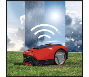 Einhell Freelexo SMART 750 schwarz, silber, rot / Mähroboter / bis zu 750 m / 18 V 3 Ah / Mehrzonen-System