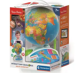Clementoni Eduglobus 50847 / Interaktiver Lernglobus / Geografie / Sprachversion PL / ab 7 Jahren
