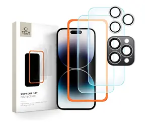 Tech-Protect Supreme Set für Apple iPhone 16 Pro Max / Schutzglas / 3-teilig / transparent