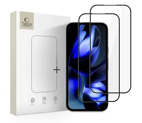 Tech-Protect Glass Fit+ schwarz / Schutzglas aus gehärtetem Glas / Google Pixel 9a / 2 Stück