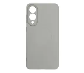 Hurtel Silikonhülle MagSafe für Galaxy S25 Edge, grau / Schutzhülle / Silikon / MagSafe / Samsung Galaxy S25 Edge