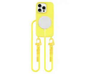 Tech-Protect MagNecklace gelb / Schutzhülle / Apple iPhone 15 Pro / MagSafe / Halsband