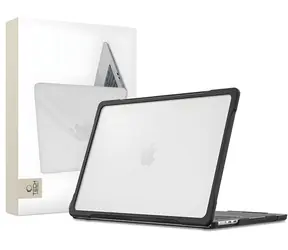 Tech-Protect Velar transparente schwarze Hülle für MacBook Air 15" (2023-2026)