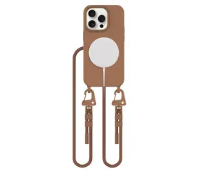 Tech-Protect MagNecklace braun / Halsbandhülle / MagSafe / Apple iPhone 15 Pro