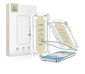 Tech-Protect Quick Set AR+ schwarz / Schutzglas / Für Samsung Galaxy S26 / Entspiegelt