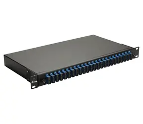 Equip Junction Box 24x SC-Duplex OS2 1U schwarz / Optische Anschlussbox / Rack 1U / 24 Ports / OS2 Singlemode