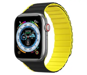 Dux Ducis Magnetarmband schwarz-gelb / Armband für Apple Watch / 38/40/41 mm / SE, 9-1