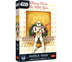 Trefl Puzzle Premium PLUS Star Wars: Fröhliche Klonkrieger / 1000 Teile / 68,3 x 48 cm / für Kinder und Erwachsene