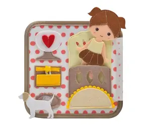 2KIDS TOYS Sensorisches Beschäftigungsbuch Puppenhaus / ab 3 Jahren / für Mädchen