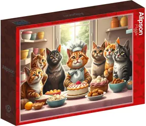 ALIPSON Puzzle Katzenbäcker im Angebot / 1000 Teile / 69 x 47,8 cm
