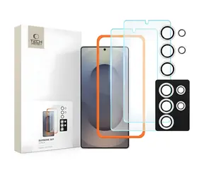 Tech-Protect Supreme Set für Samsung Galaxy S25 Ultraklar / Set mit Schutzglas / 2x Glas für das Display