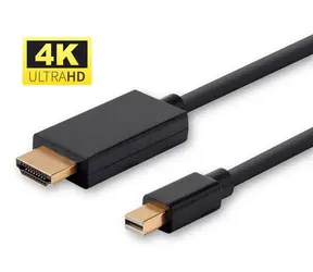 MicroConnect Kabel Mini DisplayPort (M) - HDMI (M), 5 m, schwarz / Kabel / 4K / 3840 x 2160 px