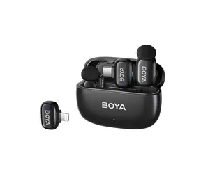 Boya mini 2-01 schwarz / Ansteckmikrofon / Kabellos / 2,4 GHz / USB-C
