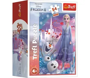 Trefl Puzzle Die Eiskönigin 2: Elsa und Olaf / 54 Teile / 20 x 13 cm