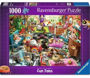 Ravensburger Puzzle Katzenfriseur / 1000 Teile