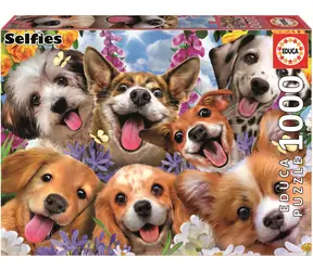 Educa Puzzle Selfie von Welpen / 1000 Teile