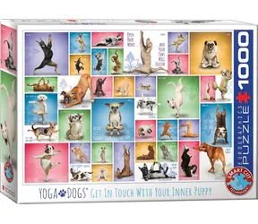EUROGRAPHICS Puzzle Hunde-Yoga / 1000 Teile / 67,63 x 48,89 cm