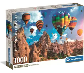 Clementoni Puzzle Heißluftballons über Kappadokien / 1000 Teile / ab 14 Jahren
