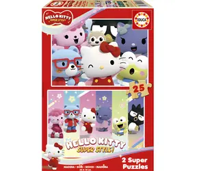 Educa Holzpuzzle Hello Kitty / 2x25 Teile